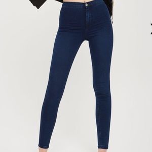 Topshop Moto Joni dark blue jeans